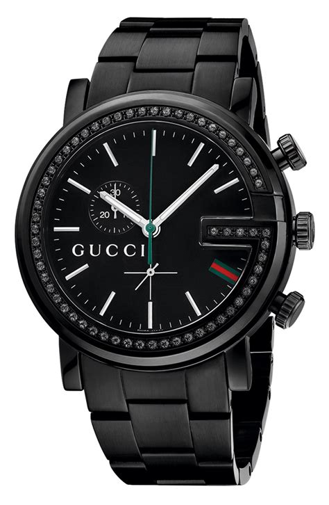 gucci ladies g-chrono black ceramic bracelet chronograph watch|gucci watch automatic chronograph.